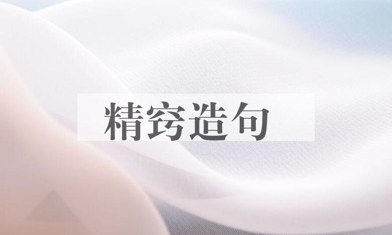 用精窍造句
