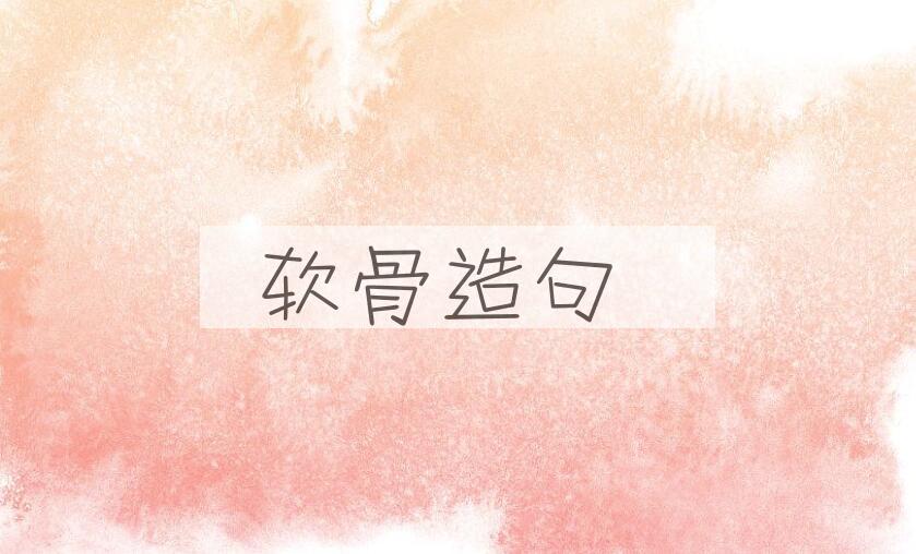 用软骨造句