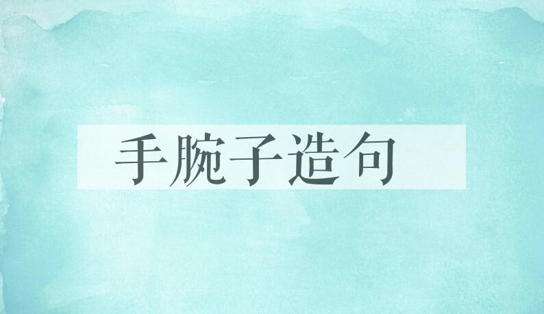 用手腕子造句
