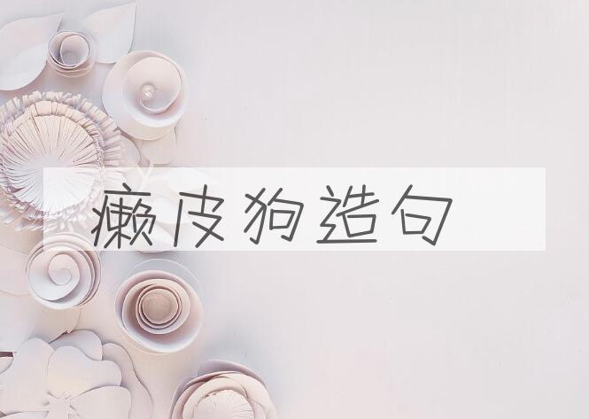 用癞皮狗造句