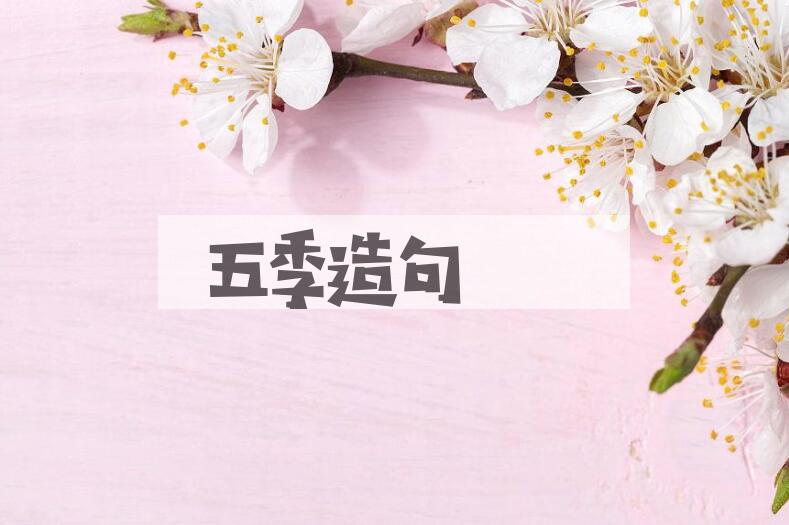 用五季造句