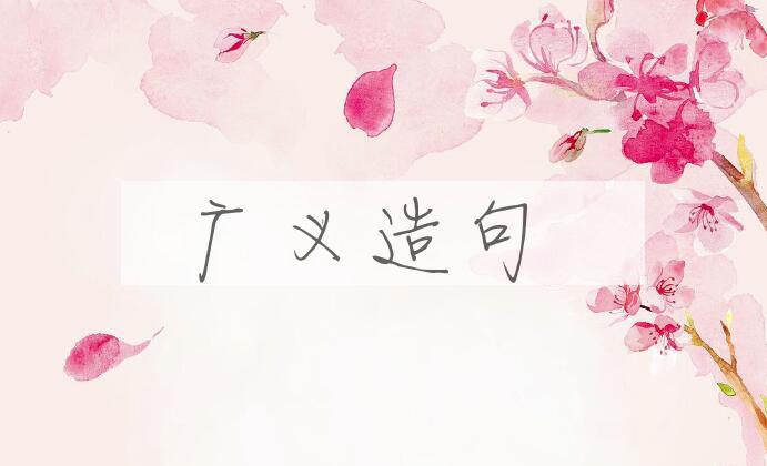 用广义造句