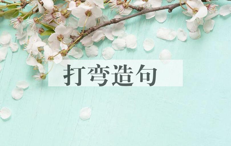 用打弯造句