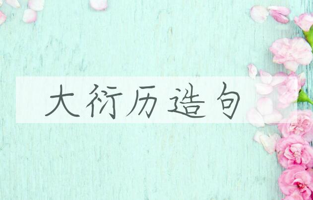 用大衍历造句