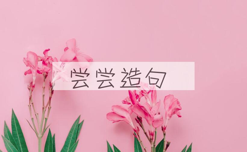 用尝尝造句