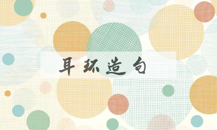 用耳环造句