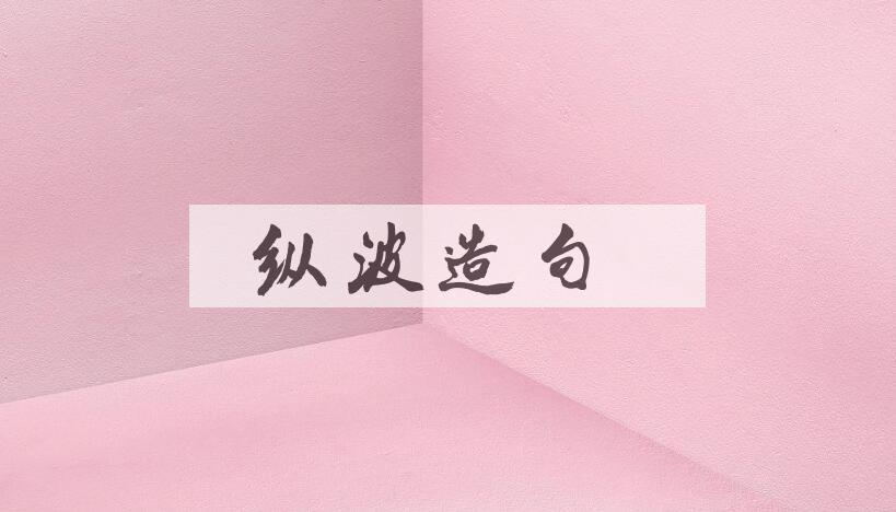 用纵波造句