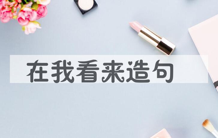 用在我看来造句