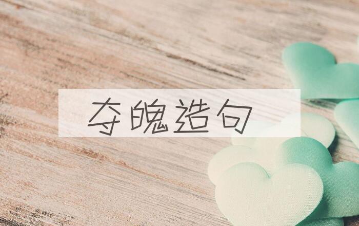 用夺魄造句