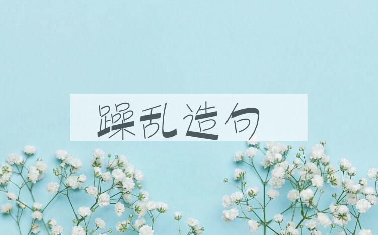 用躁乱造句