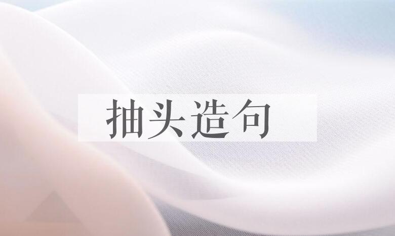用抽头造句