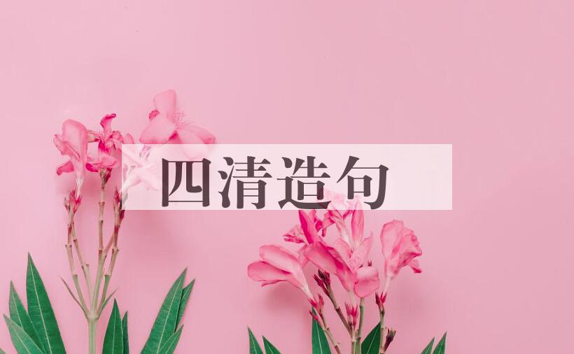 用四清造句