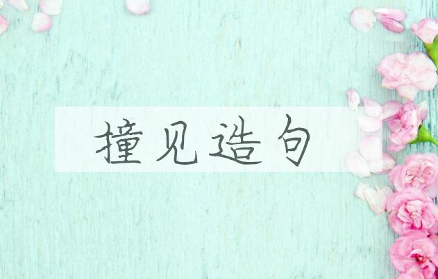 用撞见造句