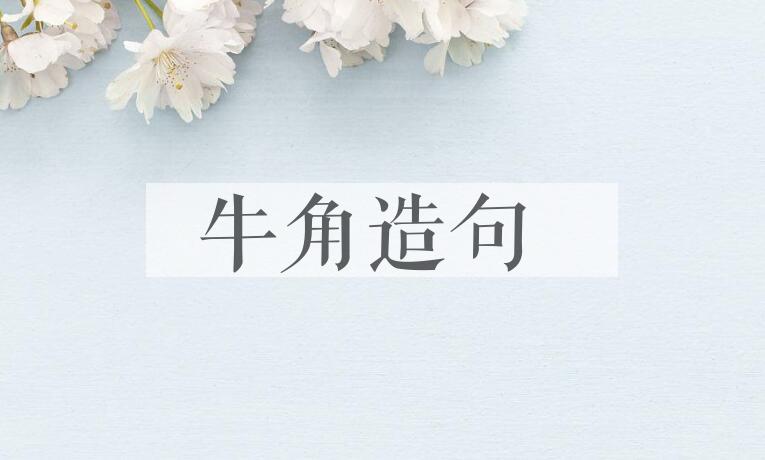 用牛角造句
