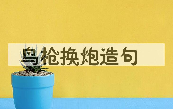 用鸟枪换炮造句