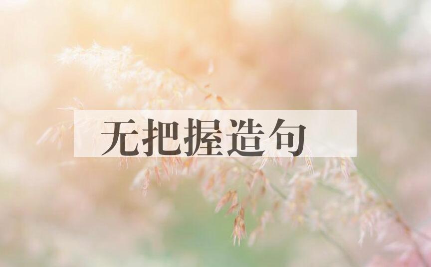 用无把握造句