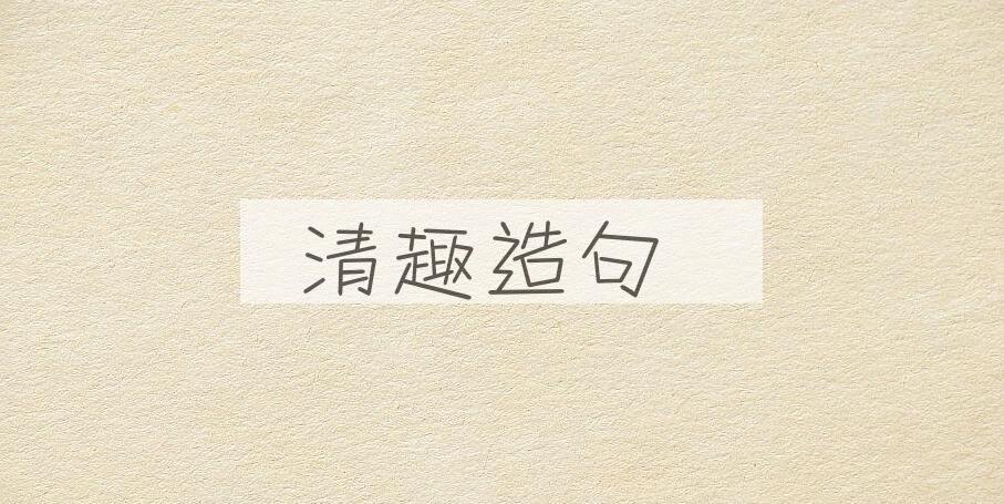 用清趣造句