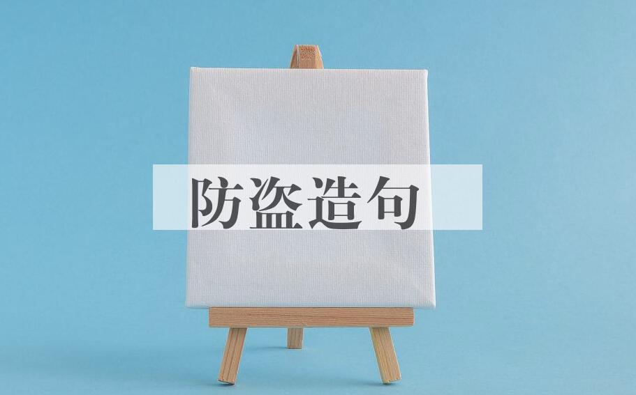 用防盗造句