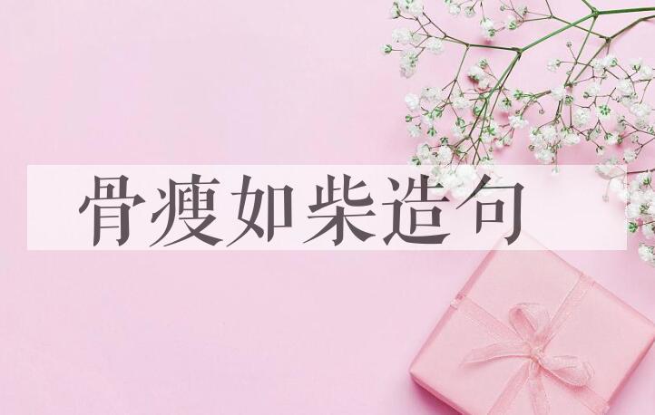 用骨瘦如柴造句