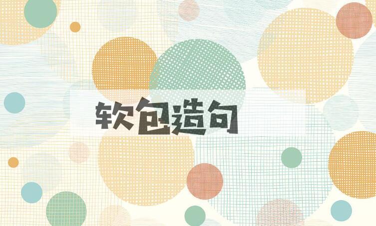 用软包造句