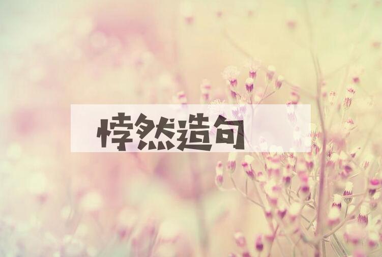 用悖然造句