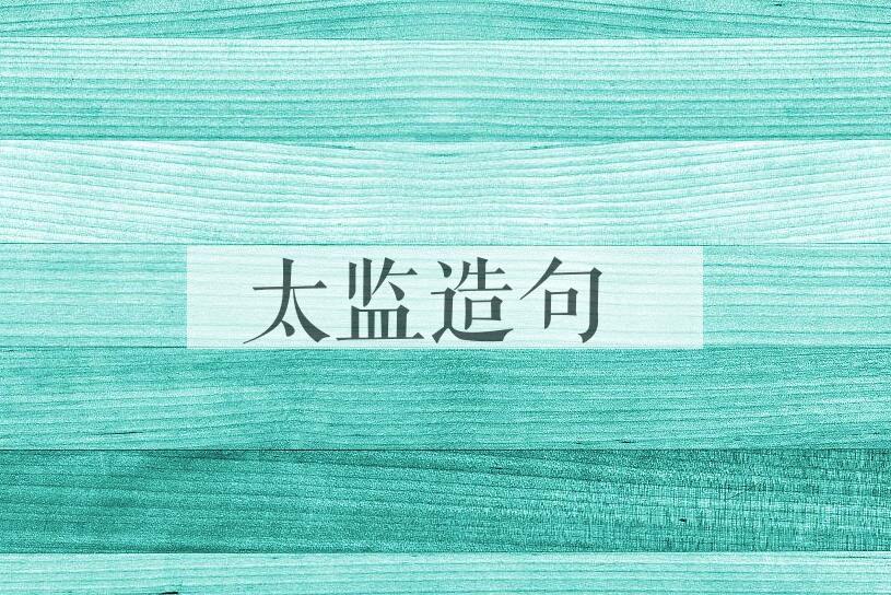 用太监造句