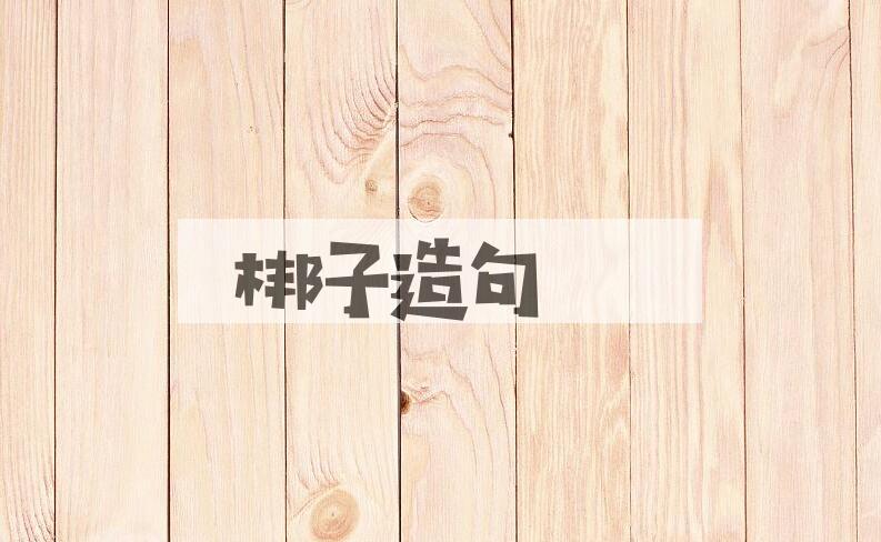 用梆子造句