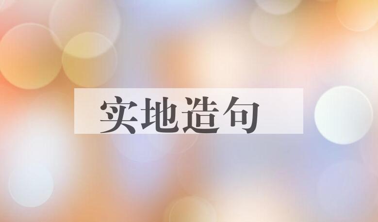 用实地造句