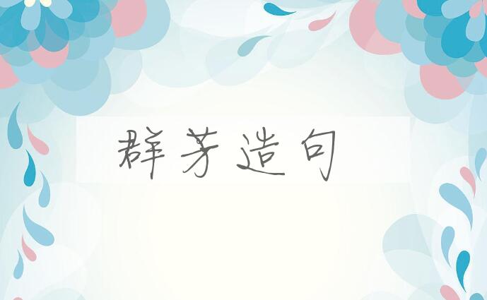 用群芳造句