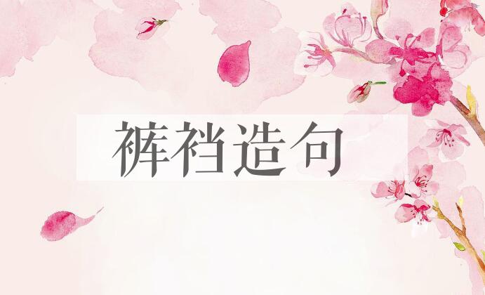 用裤裆造句