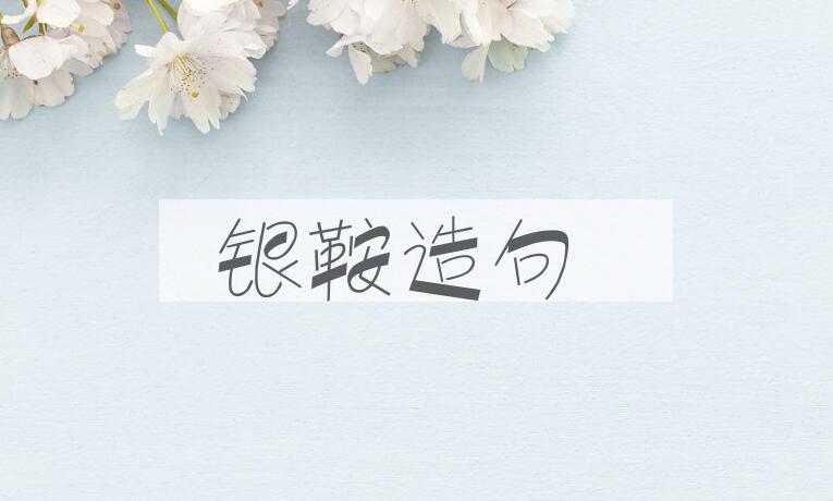 用银鞍造句