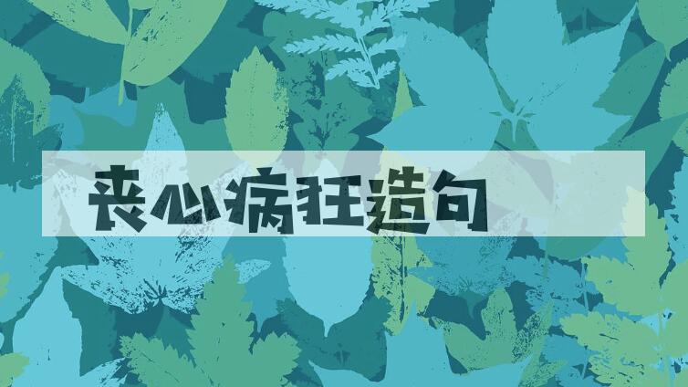用丧心病狂造句