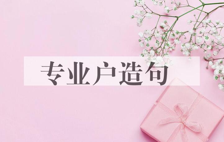 用专业户造句