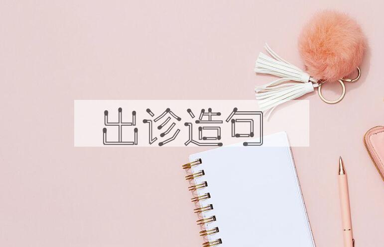 用出诊造句