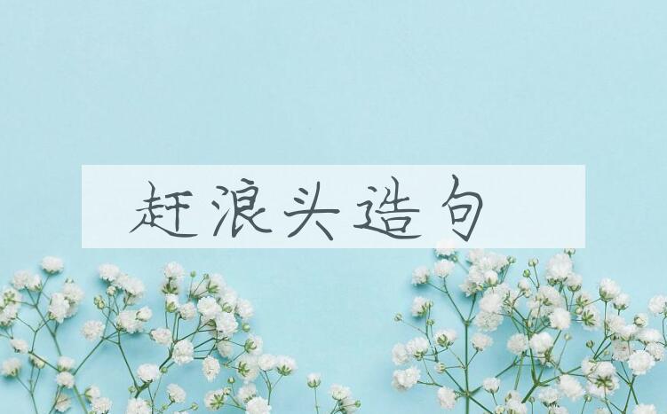 用赶浪头造句