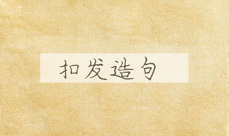 用扣发造句