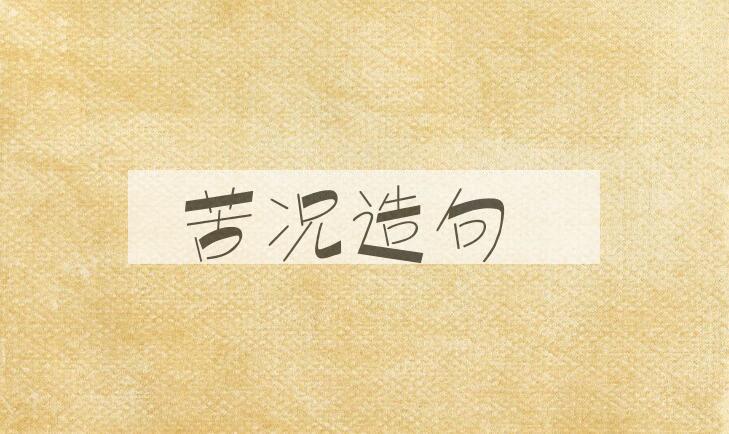 用苦况造句