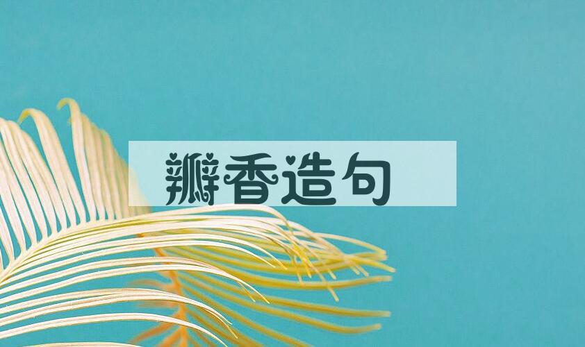 用瓣香造句