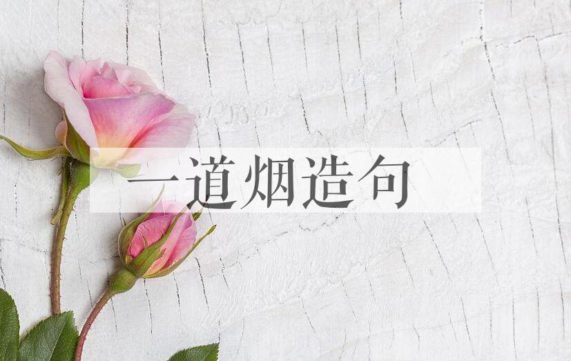 用一道烟造句