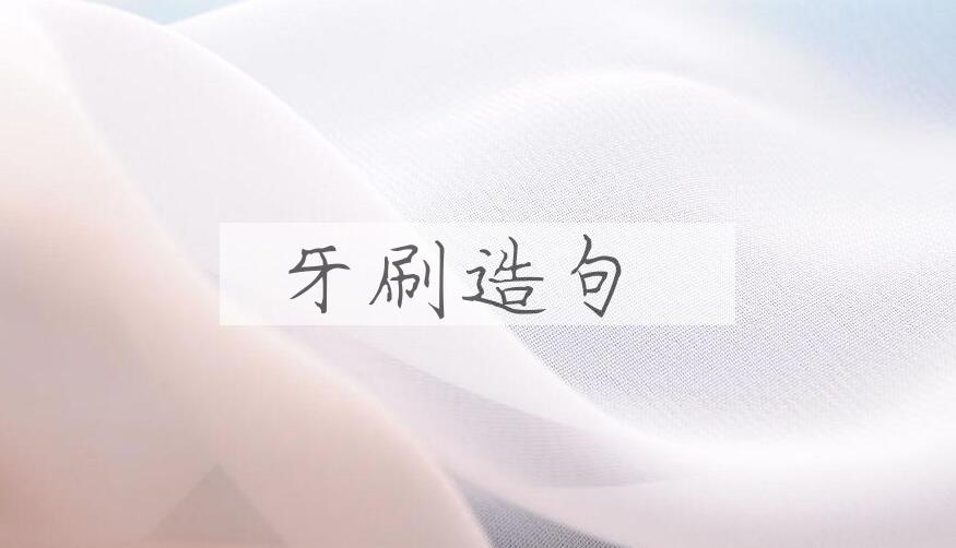 用牙刷造句