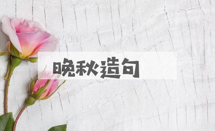 用晚秋造句