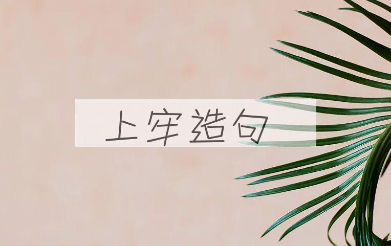 用上牢造句