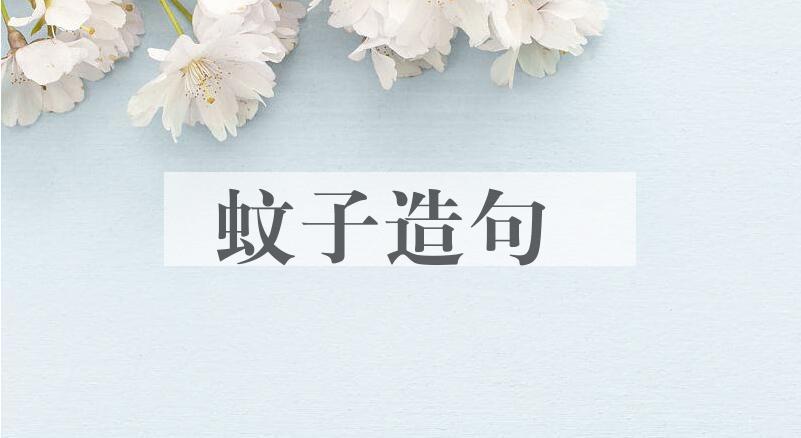用蚊子造句