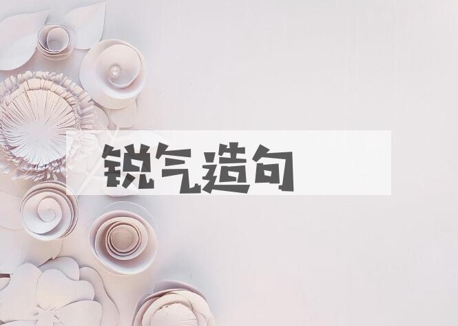用锐气造句