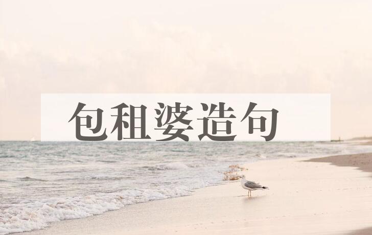 用包租婆造句