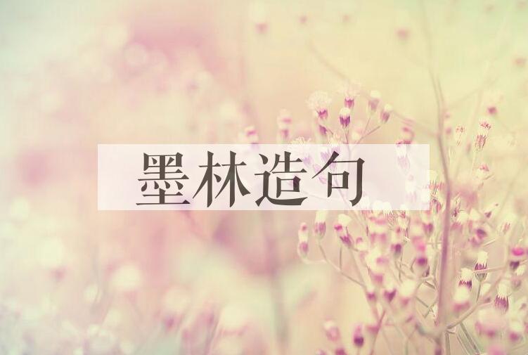 用墨林造句