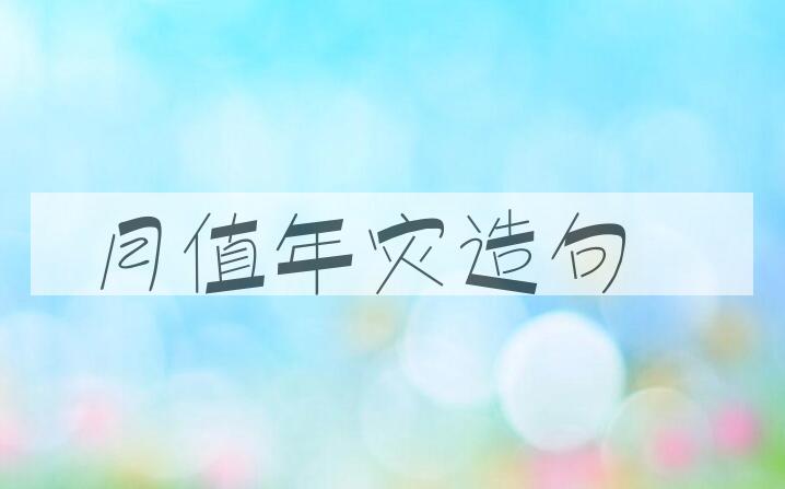 用月值年灾造句