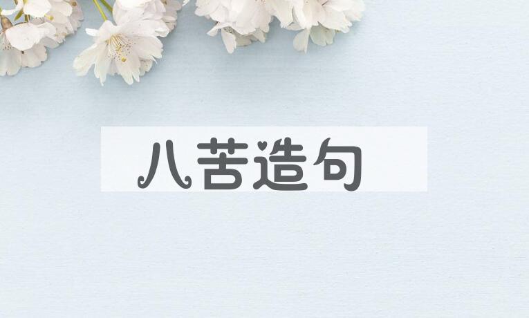 用八苦造句