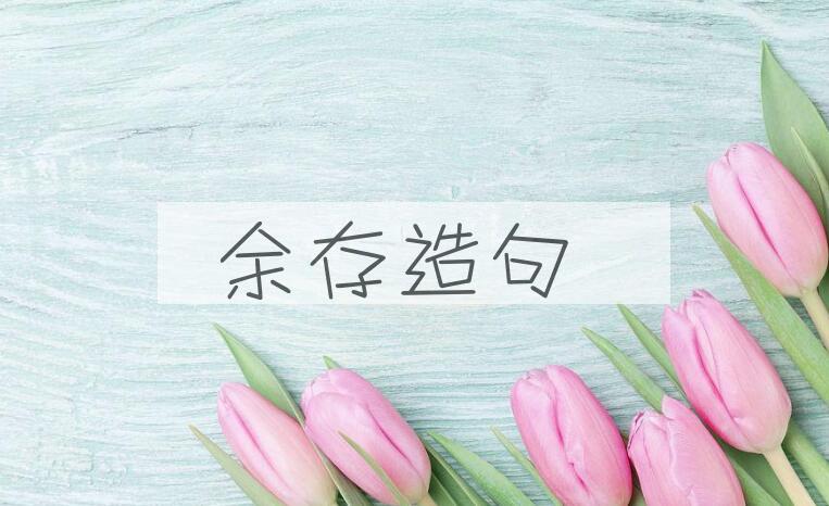 用余存造句