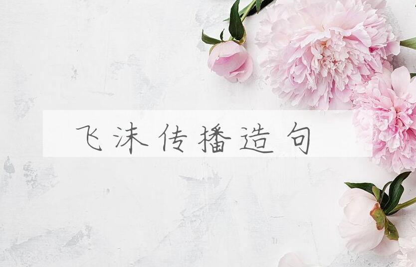 用飞沫传播造句